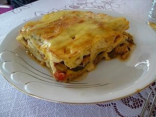 Lasagne z kurczakiem i warzywami