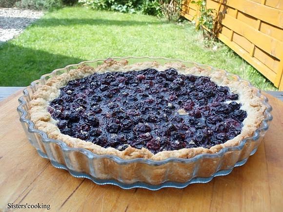 Wegańska tarta jagodowa bez mleka i jaj