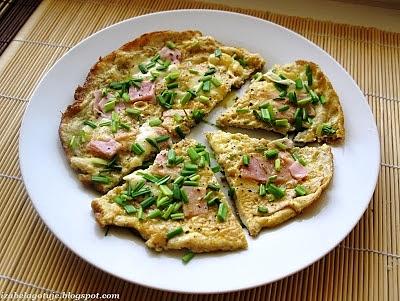 Omlet z szynką i serem
