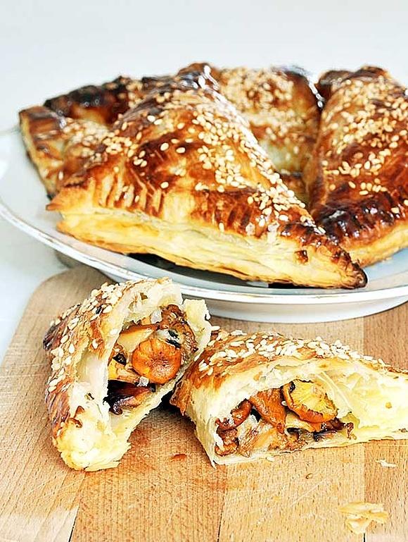 Francuskie rożki z kurkami