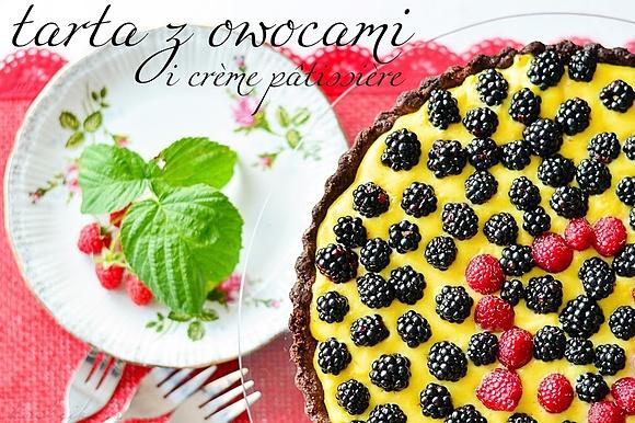 Tarta z owocami i crème pâtissière