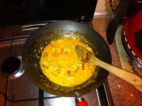 Kurczak curry w mleczku kokosowym
