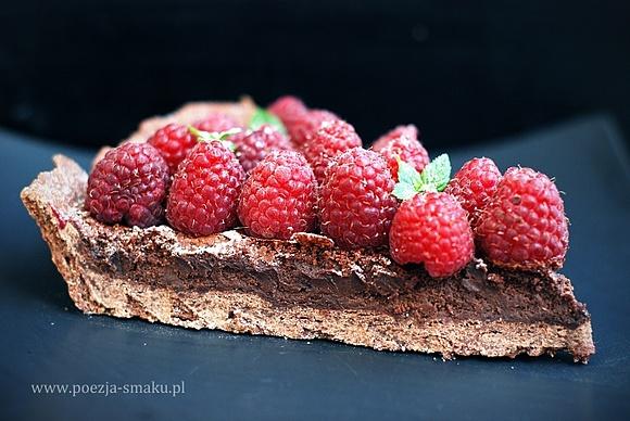 Tarta z czekoladowym ganache