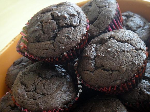 Muffiny z dżemem śliwkowym