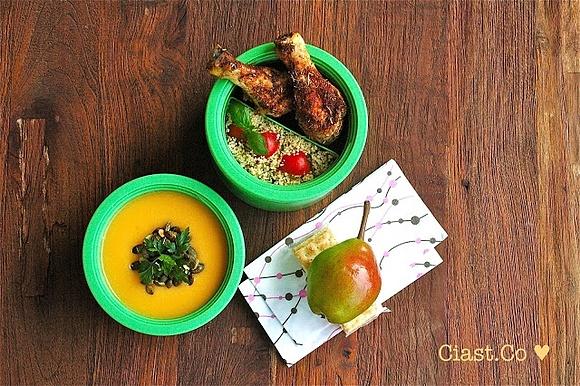 Zdrowy lunch do pracy z kurczakiem, kalafiorem i kuskusem
