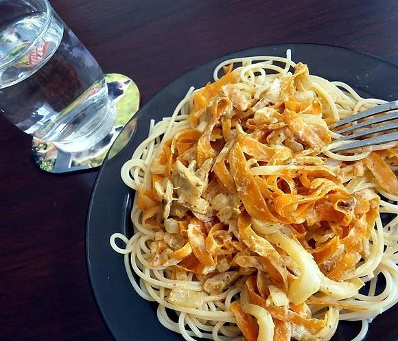 Marchewkowe spaghetti bezmięsne