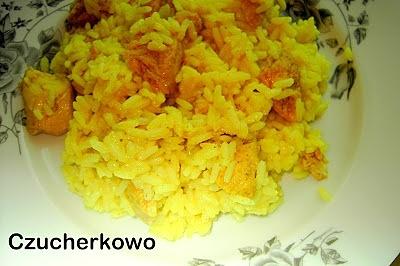 Kurczak z ryżem w sosie curry
