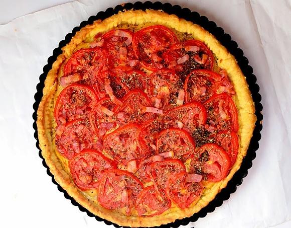Francuska tarta ze świeżymi pomidorami