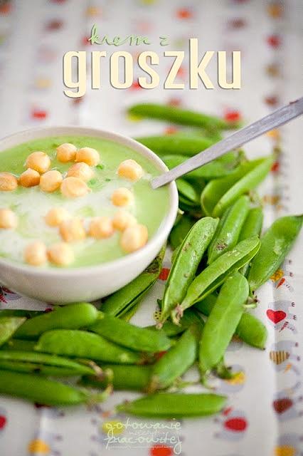 Krem ze świeżego groszku