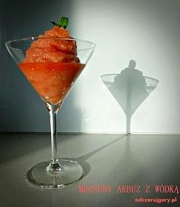 Sorbetowy arbuz z wódką