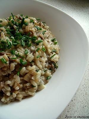 Risotto z pieczarkami i winem Celebro