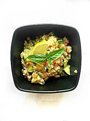 Risotto z kurczakiem i cukinią