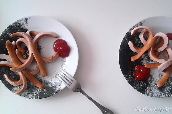 Paróweczki ośmiorniczki - kreatywne danie dla dzieci