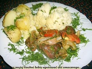 Wątróbka z pomidorami