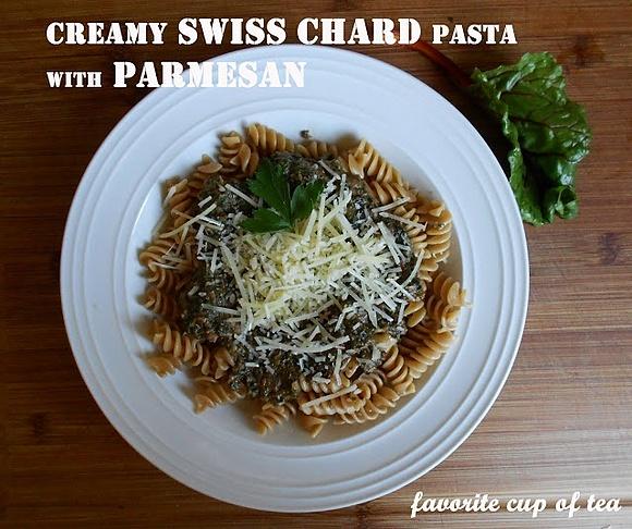 Kremowa makaron z boćwinką i parmezanem