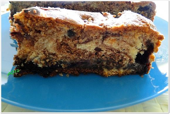 Ciasto z jagodami i mascarpone