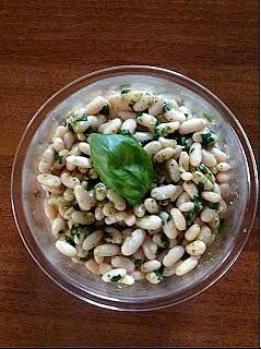 Biała fasolka z pesto