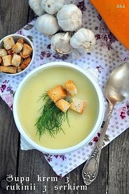 Zupa krem z cukinii z serkiem topionym