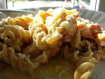 Carbonara z boczkiem i jajkami