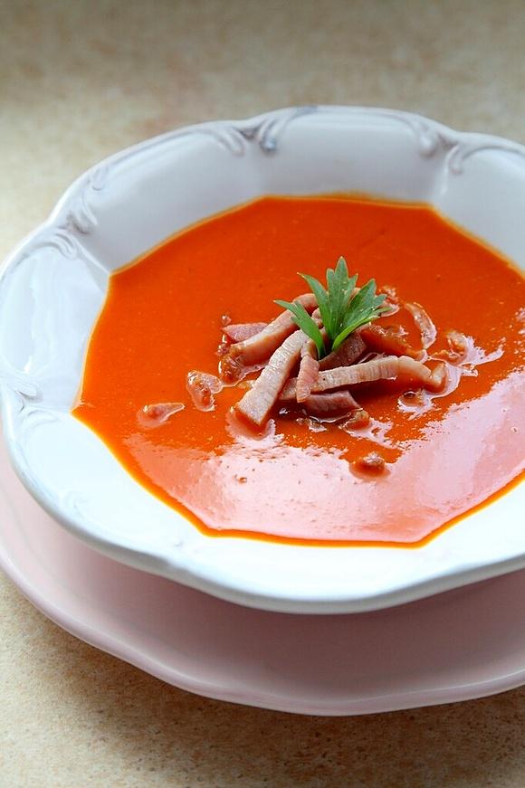 Smażona zupa pomidorowa