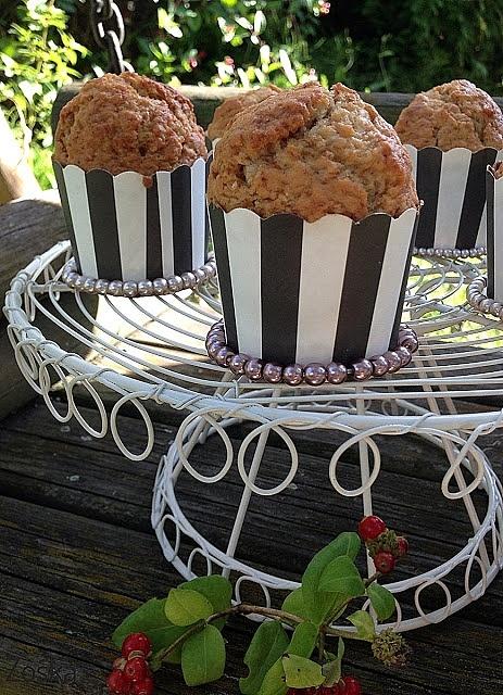 Muffiny bananowe z masłem orzechowym