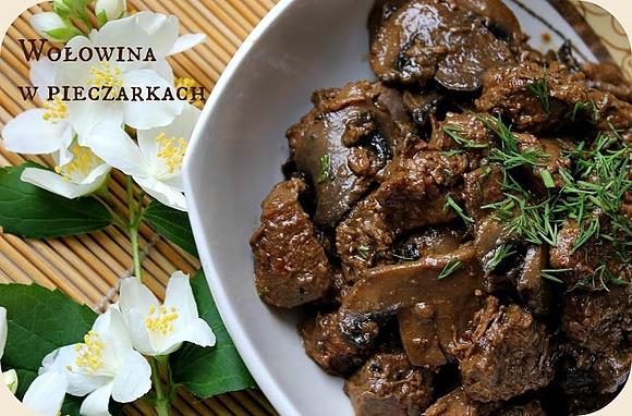 Orientalna wołowina w pieczarkach