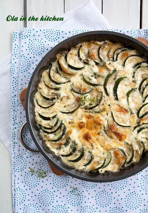 Zapiekanka z cukinią i mozzarellą
