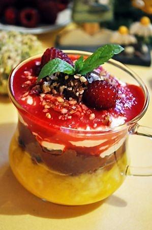 Deser malinowy z mascarpone