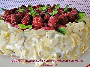 Sernik z malinami - puszysty i prosty w przygotowaniu