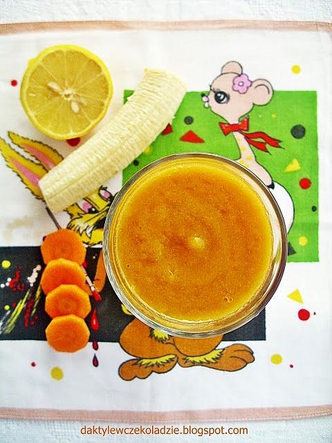Domowy sok Kubuś z marchewki i banana
