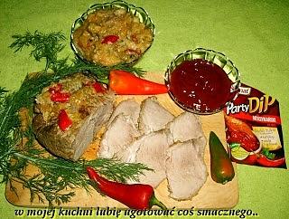 Karkówka na słodko-ostro z party dip meksykański