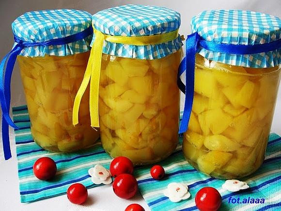 Cukinia ala ananas - deser zimowy z cukinii i ananasa