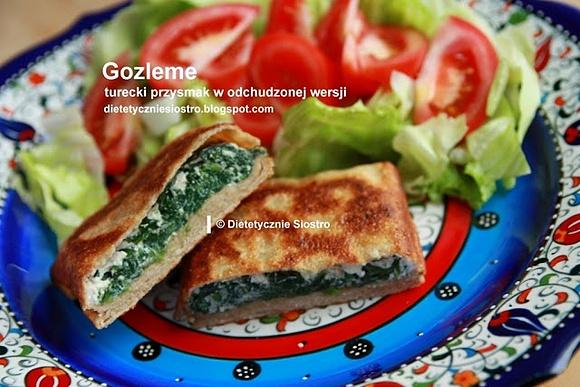 Gozleme - tradycyjne danie z pełnoziarnistą mąką i otrębami