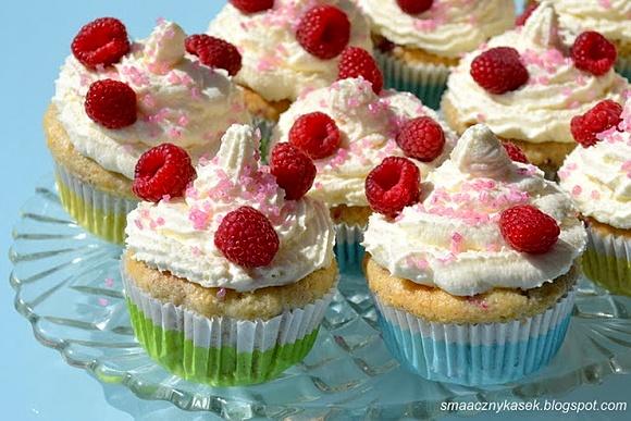 Cupcakes z malinami