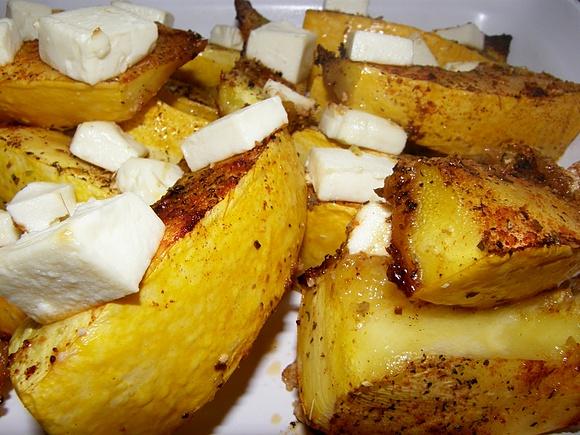 Pieczona dynia z fetą