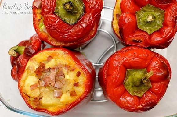 Papryka faszerowana hiszpańską tortillą