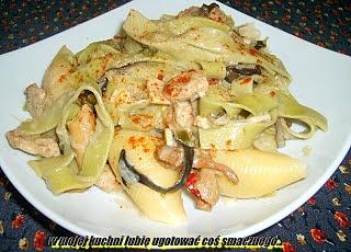Makaron po seczuańsku ze schabem i piwem