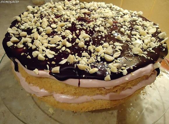 Niskokaloryczny tort z owocową pianką