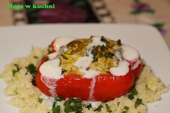 Papryka faszerowana kurczakiem z arabską nutą