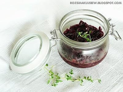 Konfitura z czerwonej cebuli z figą i tymiankiem