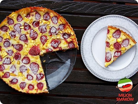 Tarta z truskawkami i mango