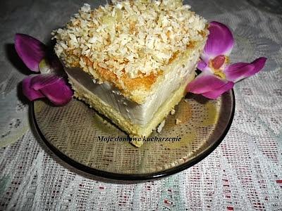 Afrodyta - ciasto z serowym kremem i posypką