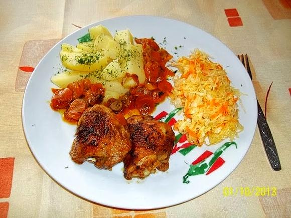 Udka z kurczaka w marchewce