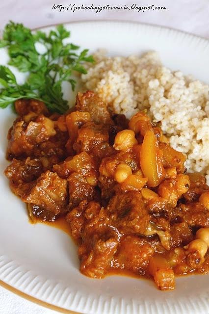 Tagine z kabaczkiem i mięsem wołowym