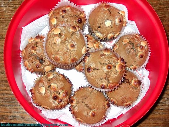 Muffinki z białą czekoladą