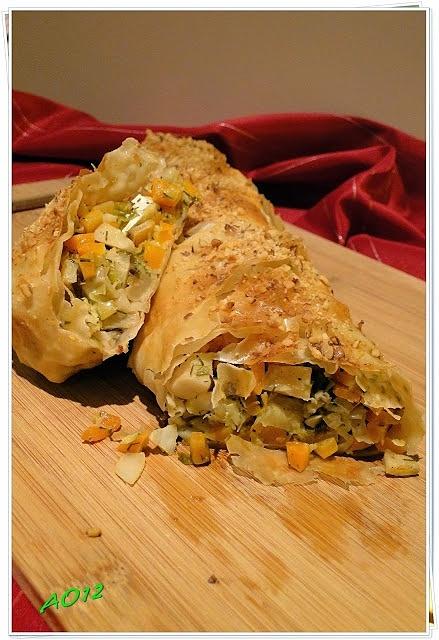 Strudel z dorszem