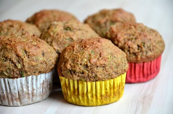 Muffinki cukiniowo - bananowe bez tłuszczu
