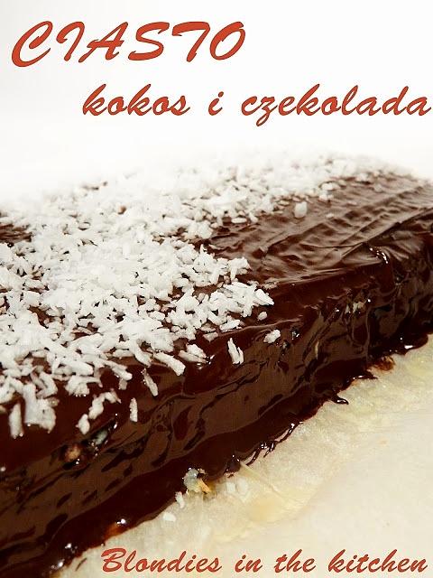 Bezglutenowe ciasto kokos i czekolada
