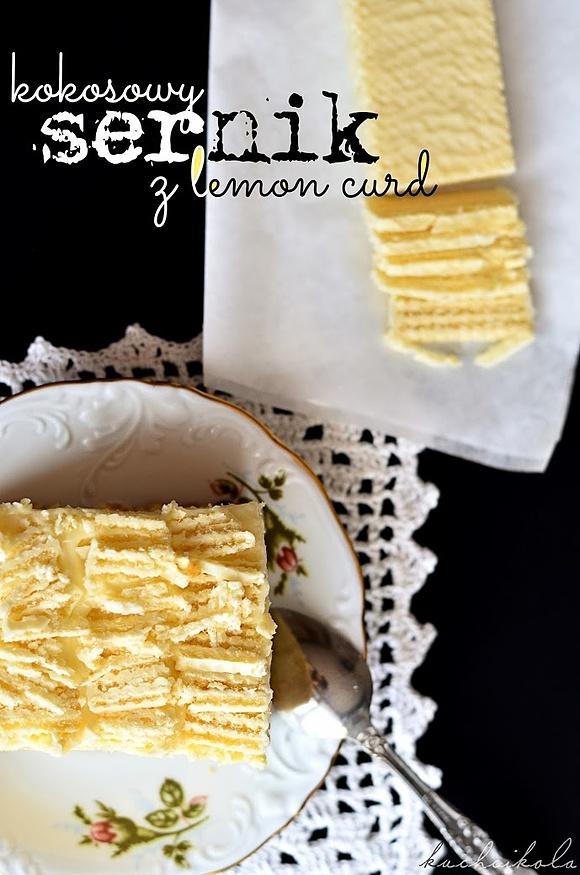 Kokosowy sernik z lemon curd