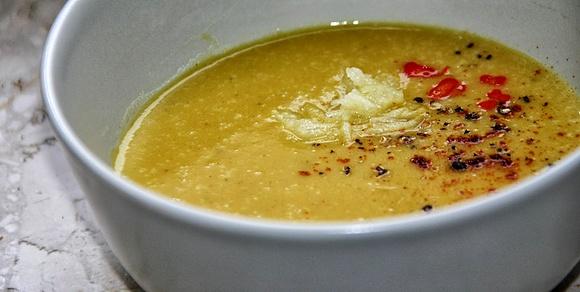 Krem z dyni z jabłkiem i mascarpone